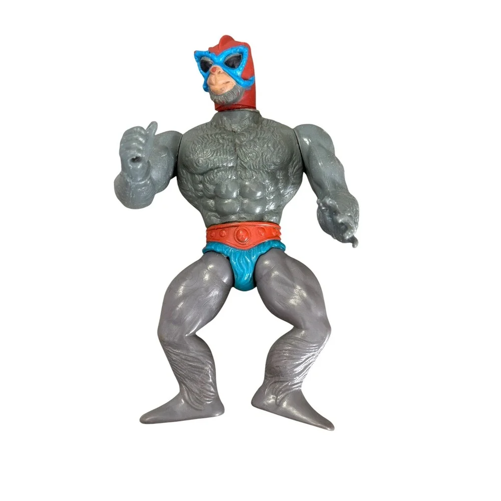 Vintage 1981 Mattel MOTU Stratos Action Figure Grey Blue Red Taiwan He-Man Toy